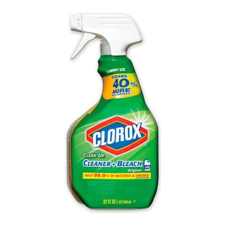 Clorox Clorox Clean-Up Cleaner + Bleach, Original, 32 Oz. Spray Bottle, 9/Carton 31221